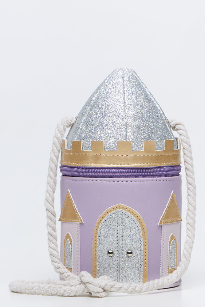 Lilac Princess Castle Shaped Bag
