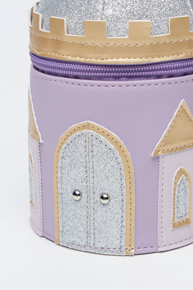 Lilac Princess Castle Shaped Bag (2)
