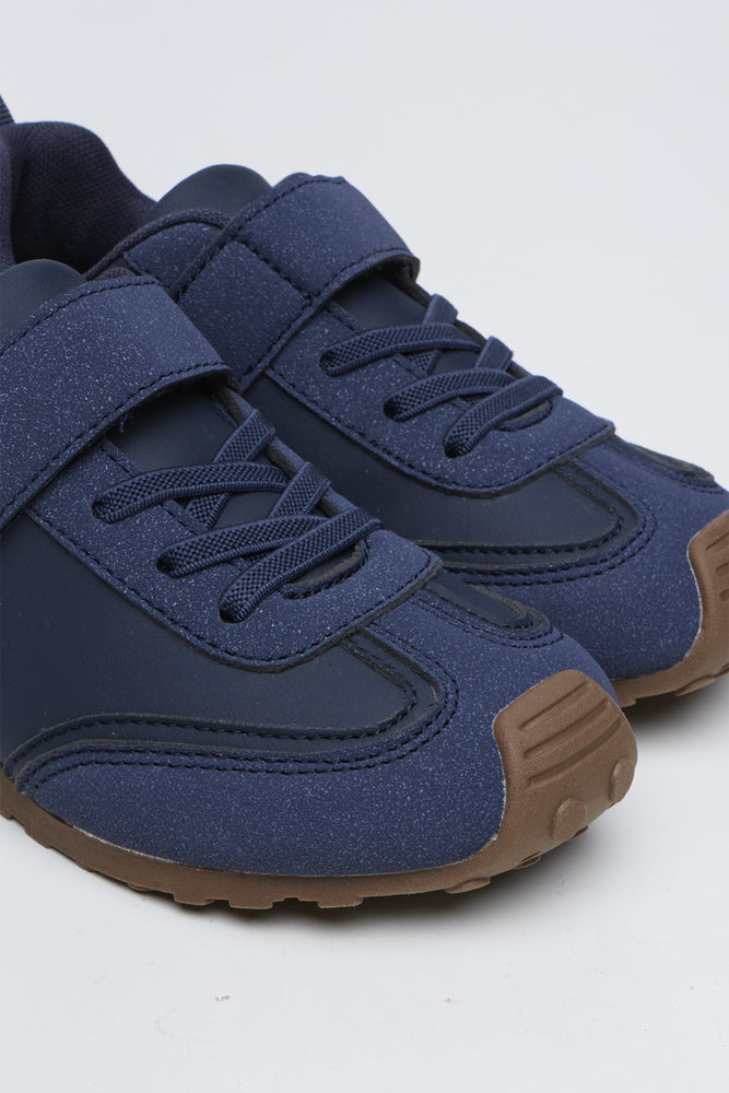 Navy Wide Fit Trainers (2)