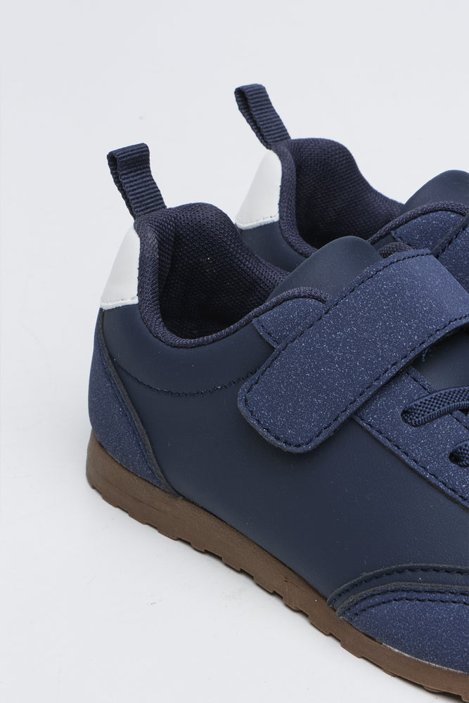 Navy Wide Fit Trainers (3)