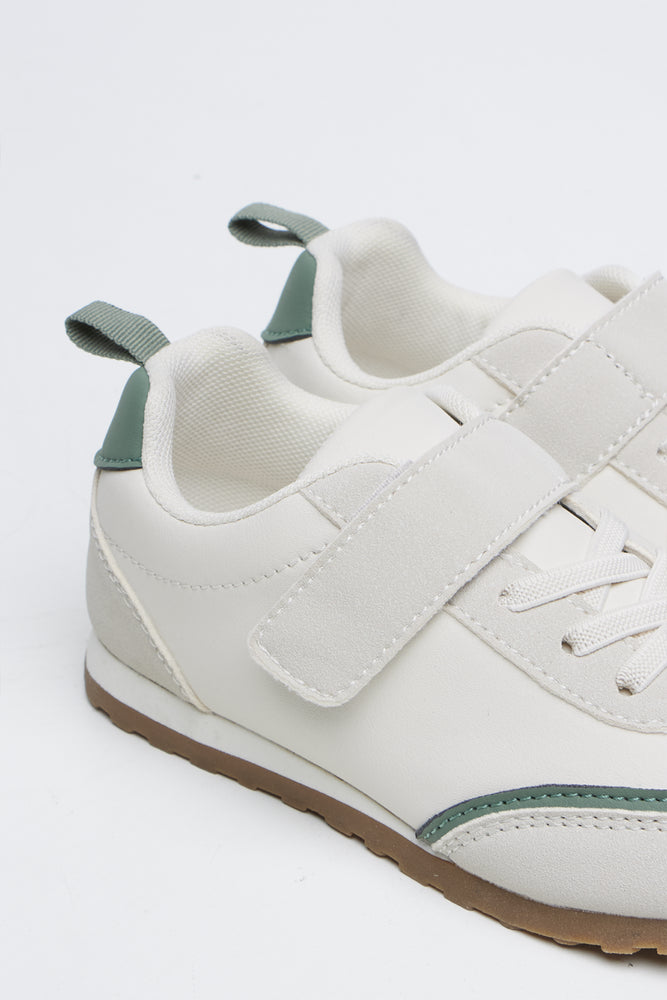White Wide Fit Casual Trainers (2)