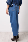 Maxi Denim Skirt Front Slit (2)