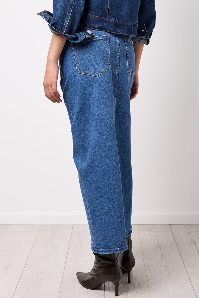 Maxi Denim Skirt Front Slit (2)