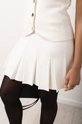 Cream Pleated Knit Mini Set (3)