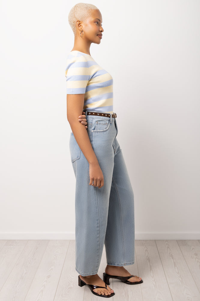 Yellow And Blue Stripe T-Shirt (1)