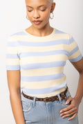 Yellow And Blue Stripe T-Shirt (3)
