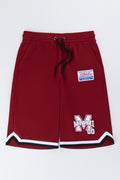 Burgundy Miami Basketball Shorts