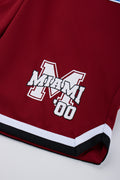 Burgundy Miami Basketball Shorts (2)