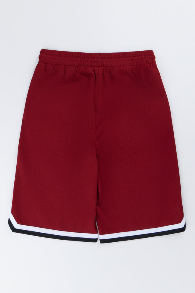 Burgundy Miami Basketball Shorts (3)