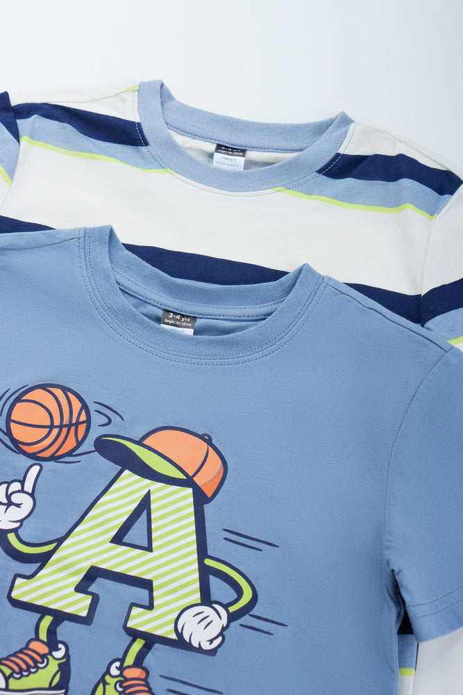 2 Pack Basketball Graphic T-Shirts (1)