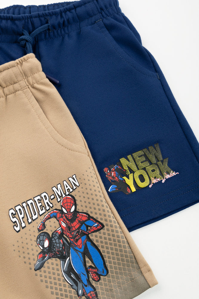 Spider-Man Knit Shorts 2 Pack (1)