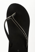 Black Diamante Wedge Flip Flops (4)