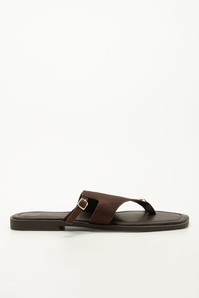 Chocolate Toe Post Sandals (1)
