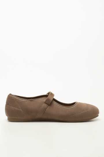 Taupe Suede Pump