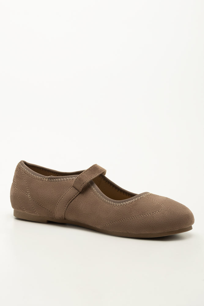 Taupe Suede Pump (1)