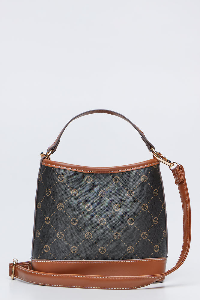 Monogram Pattern Bucket Bag