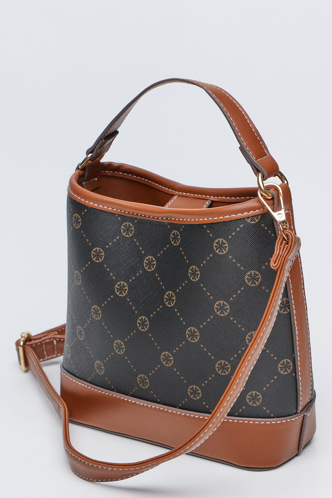 Monogram Pattern Bucket Bag (1)