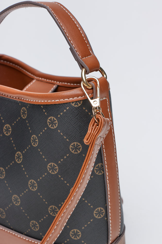 Monogram Pattern Bucket Bag (2)