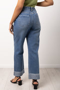 Blue Wide Leg Jeans (2)