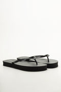 Black Flatform Flip Flops