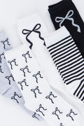 5 Pack Bow and Stripe Socks (1)
