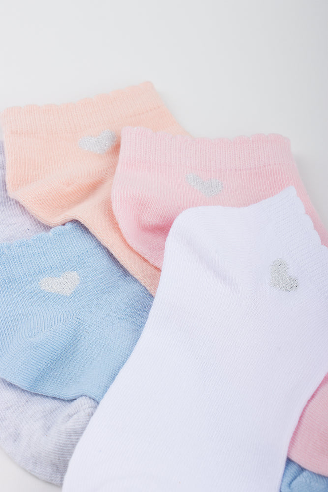 5 Pack Heart Ankle Socks (1)