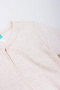 Oatmeal Melange Cotton Sleepsuit (1)