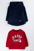 2 Pack Happy Camper Tracktops Red And Navy