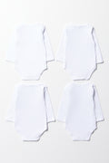 4 Pack Plain White Bodyvests (2)