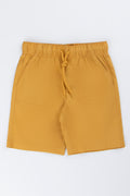 Ochre Poplin Casual Shorts
