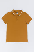 Brown Plain Cotton Golfer
