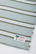 Sage Green Stripe Short Sleeve T-Shirt (1)