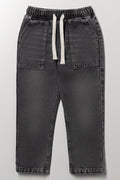 Grey Relaxed Fit Pull-On Jeans