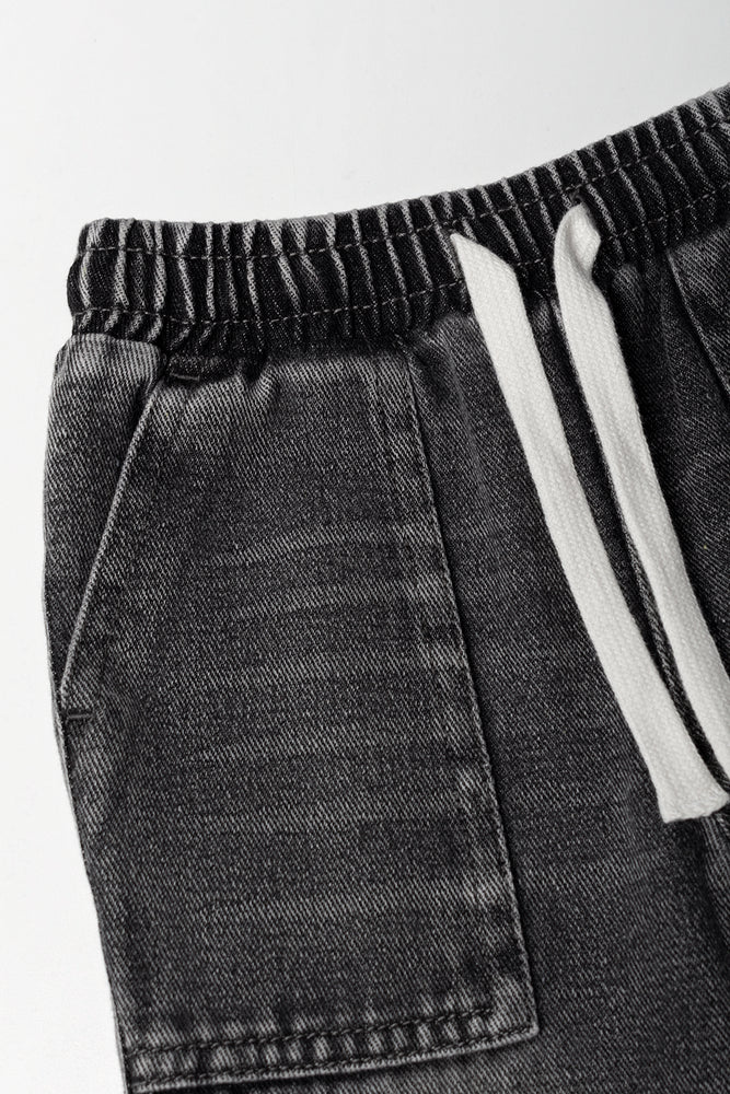 Grey Relaxed Fit Pull-On Jeans (1)
