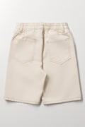 Ecru Denim Shorts (2)