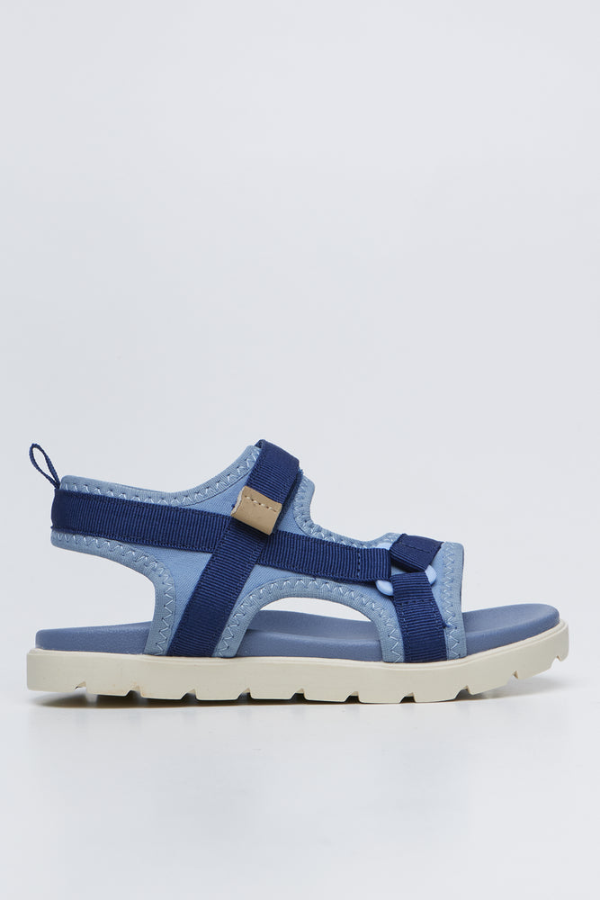Blue Double Velcro Utility Sandals (1)