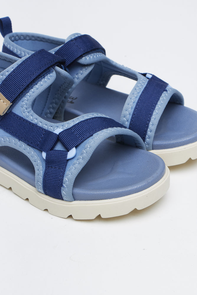 Blue Double Velcro Utility Sandals (2)