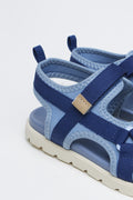 Blue Double Velcro Utility Sandals (3)
