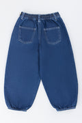 Indigo Balloon Leg Denim Pants (3)