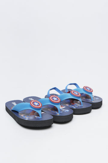 Captain America Light Up Flip Flops