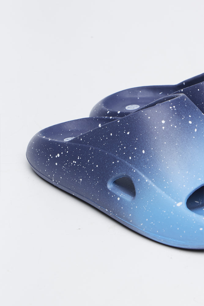 Navy Comfort Slides (3)