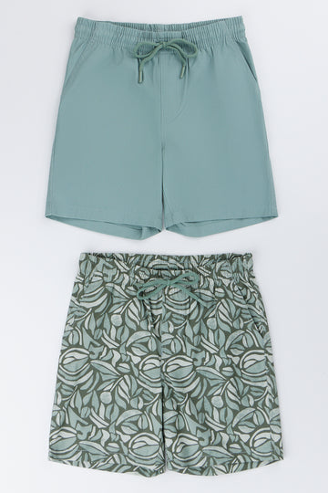 Sage Woven Shorts 2 Pack