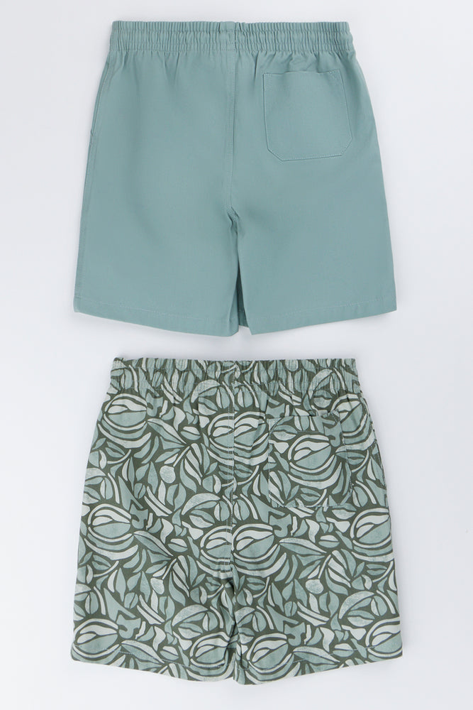 Sage Woven Shorts 2 Pack (2)