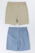 2 Pack Woven Casual Shorts (2)