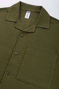 Olive Textured Short Sleeve Shirt (1)