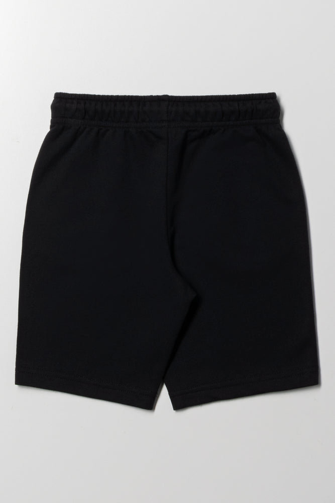Black Versatile Knit Shorts (1)