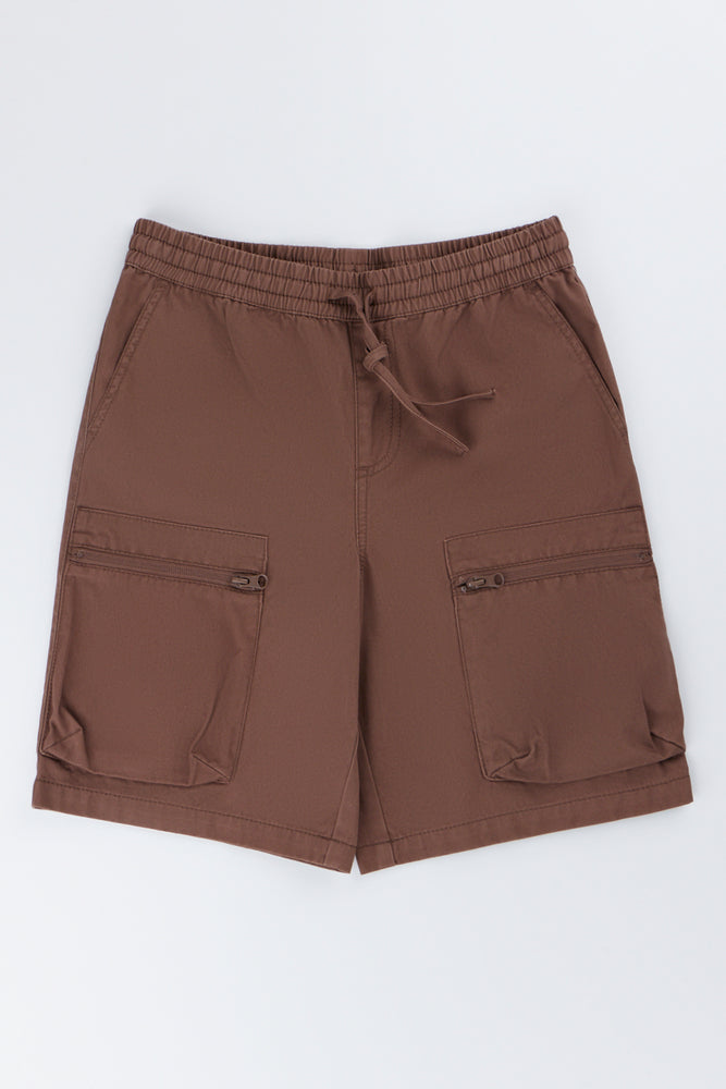 Brown Cargo Shorts