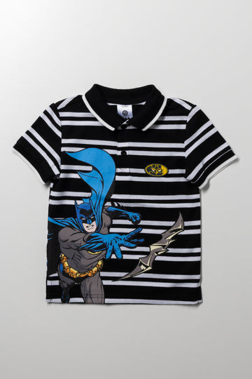 Black Batman Striped Golfer