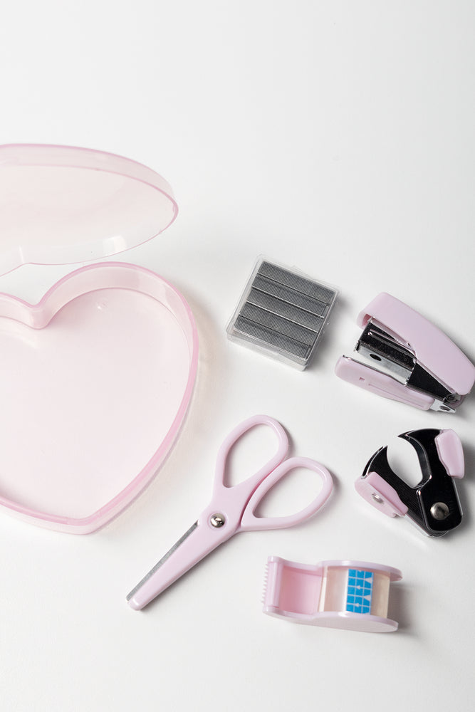 Pink Heart Stationery Set (1)