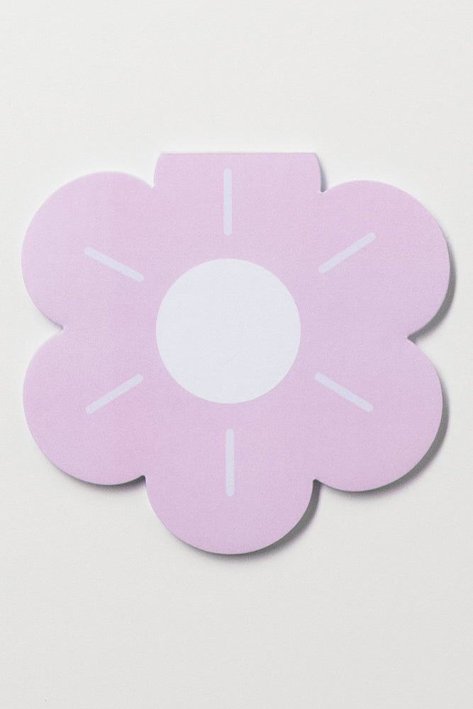 Pink Floral Shaped Memo Pad